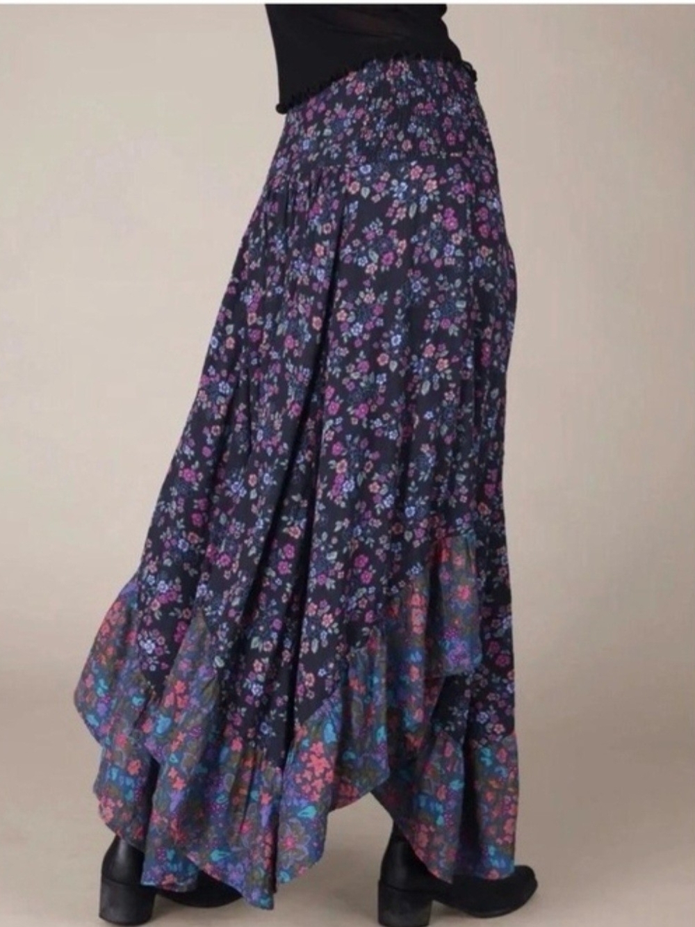 NWT Natural life Feeling Alive Convertible Maxi Skirt/Dress Boho Ditsy Floral XL - Picture 2 of 16